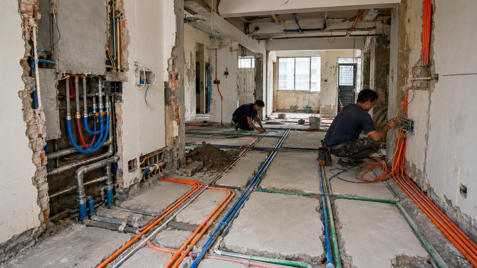板橋老屋翻新水電管線全面更新